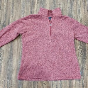 Eddie Bauer Red Quarter-Zip Pullover